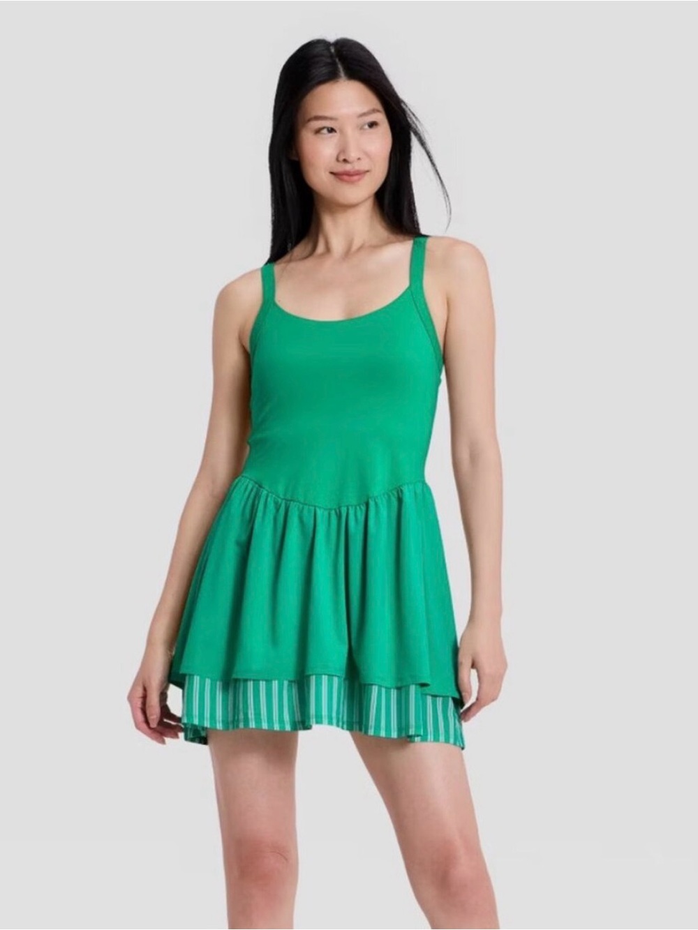 All in Motion Women’s Small Green Athletic Exercise Dress Built In Shorts NWT